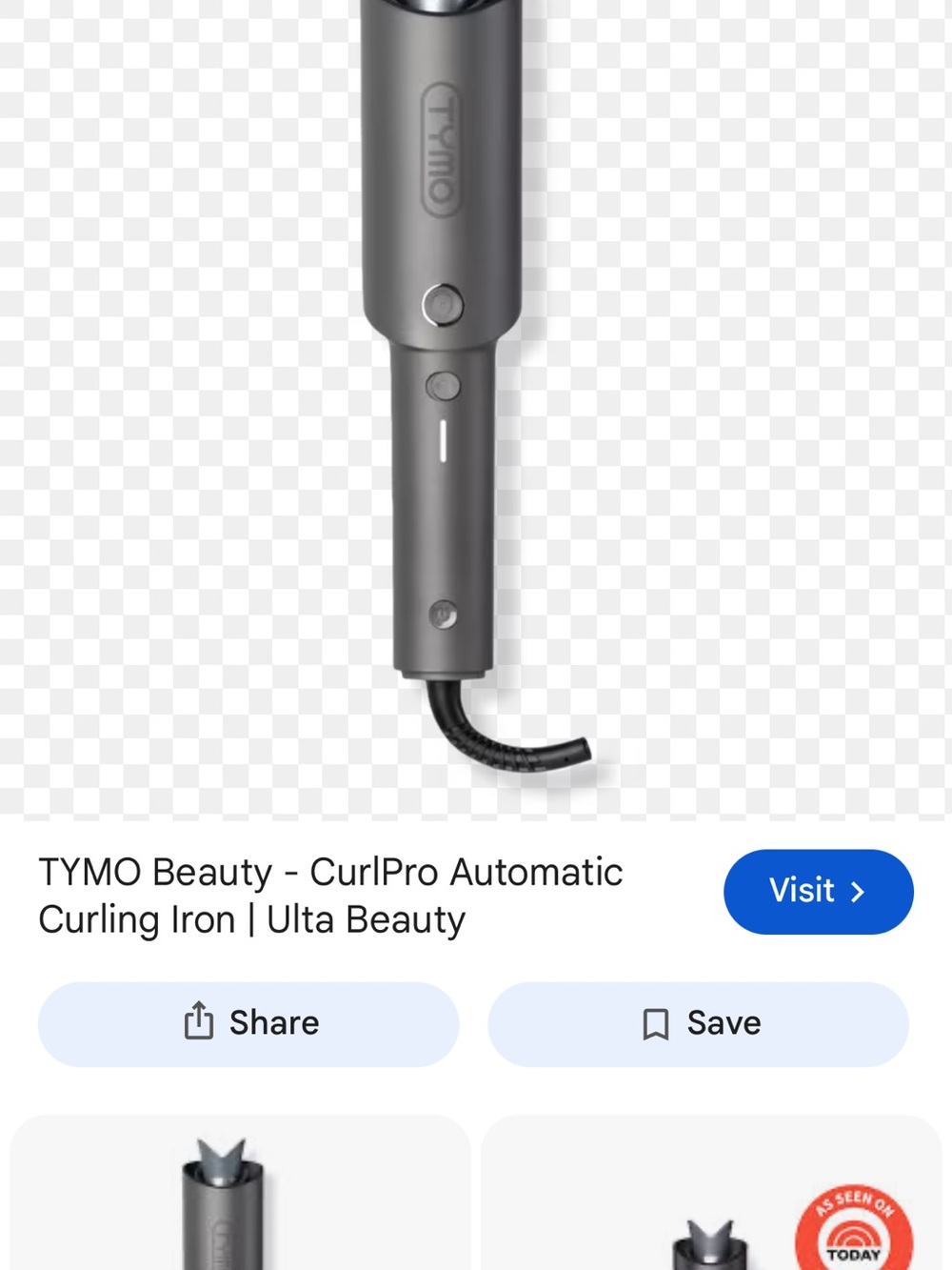 TYMO CurlPro Automatic Curling Iron - Gray